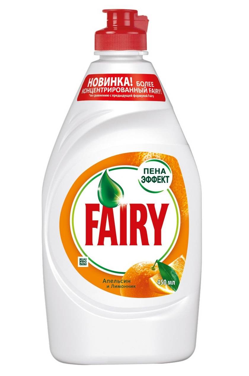 Средство моющ. д/посуды "FAIRY" 450мл Апельсин и лимонник /21